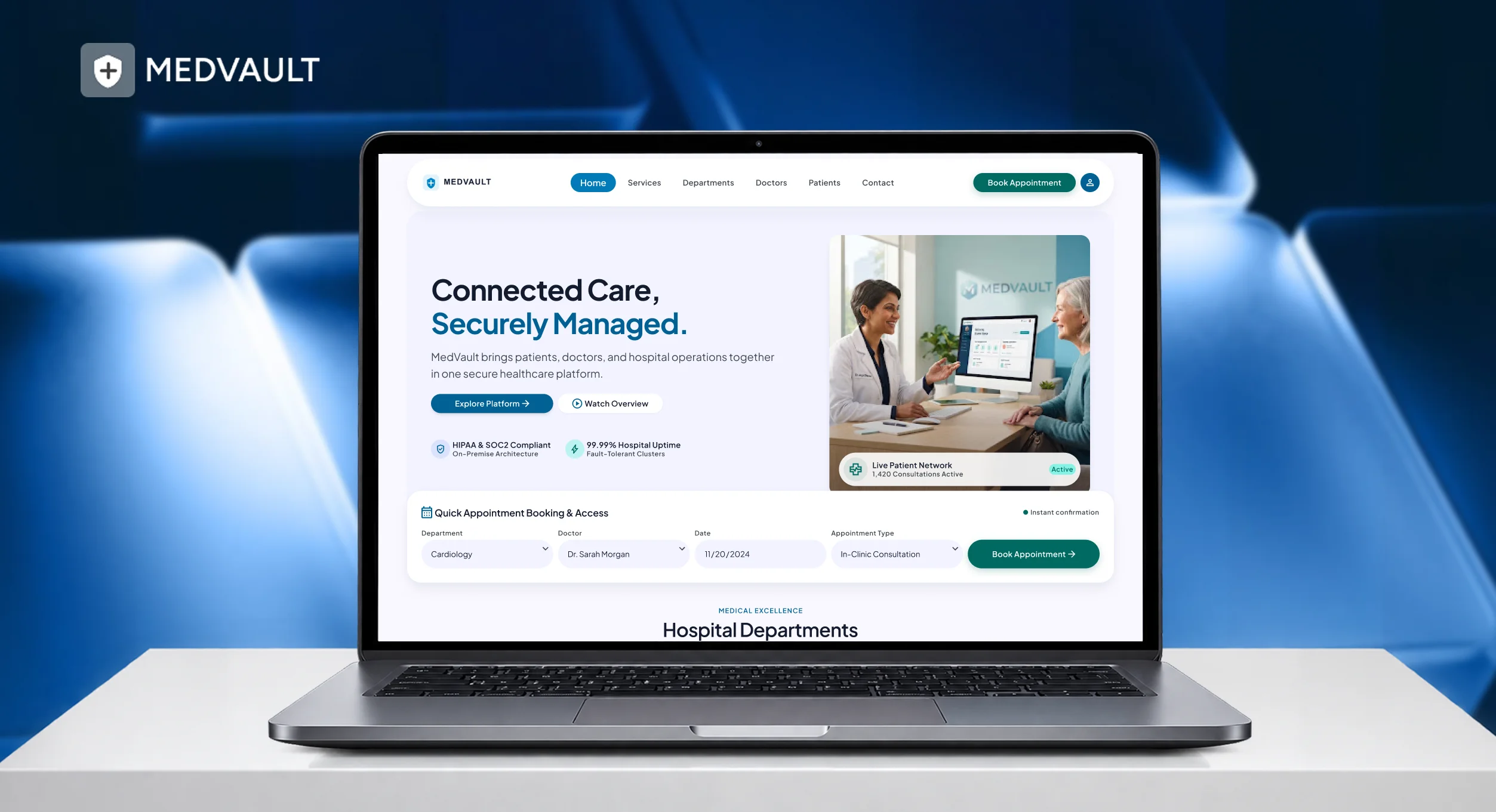 Medvault Discommission UI
