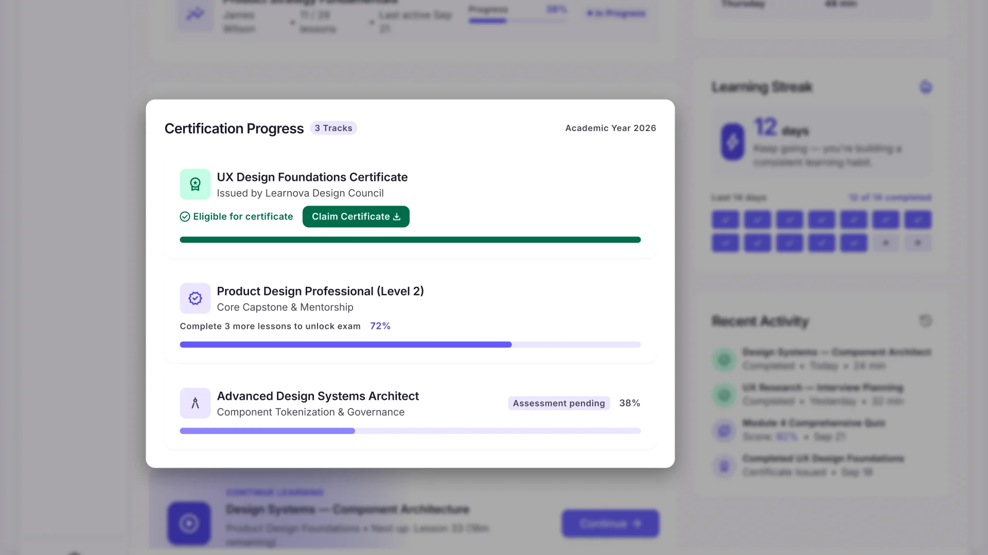 Online Course LMS Structure and Layout