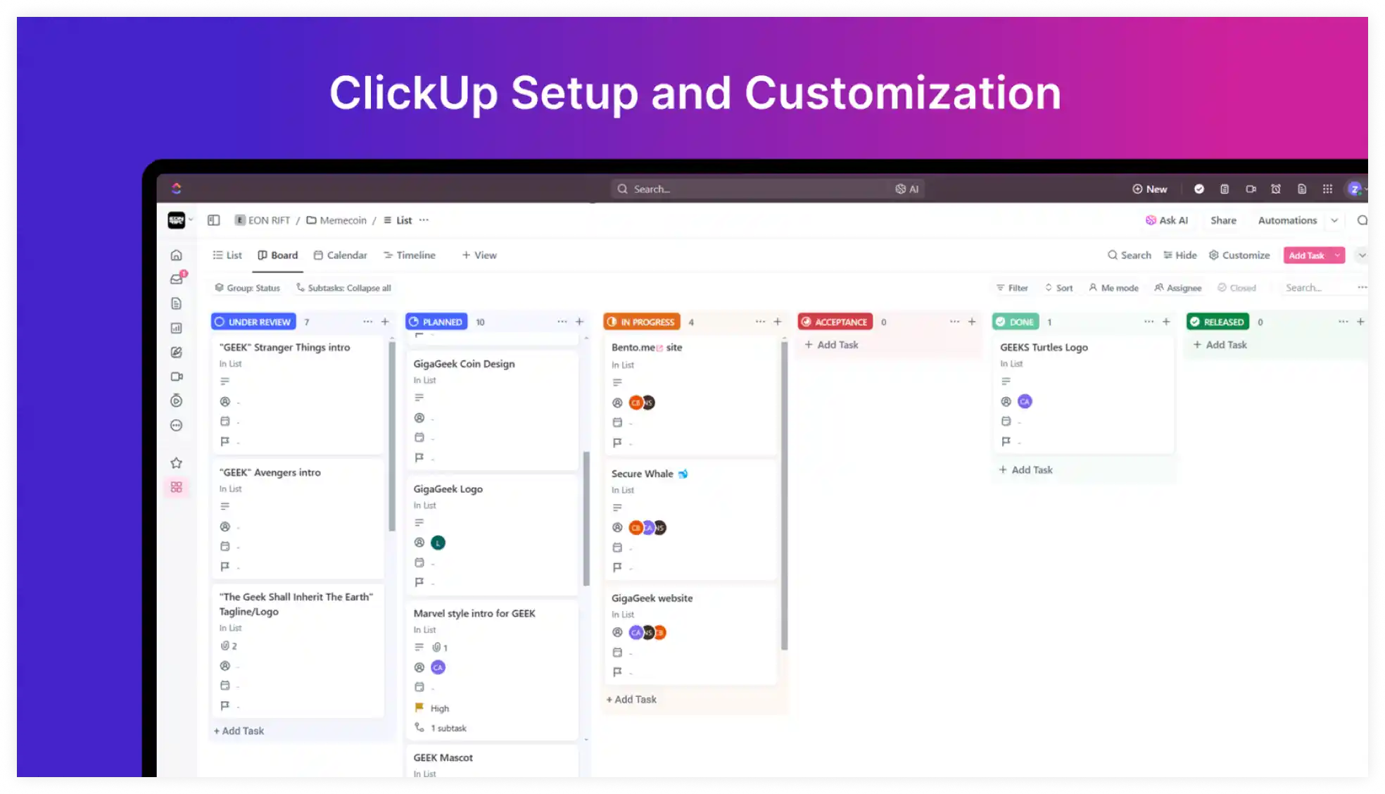 Enhancing E-commerce Efficiency: A Case Study on Managing ClickUp and ...